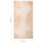 Alfombra de exterior tejido plano estampado de hoja 100x200 cm de vidaXL, Alfombras - Ref: Foro24-340857, Precio: 42,14 €, De...