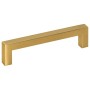 Tiradores para armarios 10 uds acero inoxidable dorado 128 mm