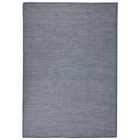 Alfombra de exterior de tejido plano azul 140x200 cm de vidaXL, Alfombras - Ref: Foro24-340797, Precio: 61,92 €, Descuento: %