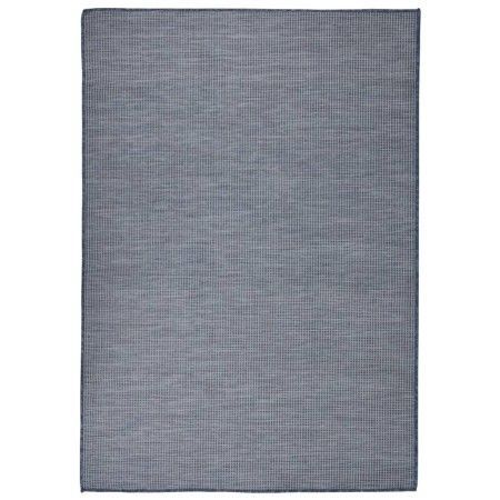 Blauer flachgewebter Outdoor-Teppich 140x200 cm von vidaXL, Teppiche - Ref: Foro24-340797, Preis: 61,92 €, Rabatt: %