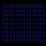 Cortina luces carámbano 3x3 m 300 LEDs azul 8 funciones