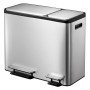 EKO Pedaleimer EcoCasa 30+15 L matt silber von EKO, Abfallbehälter - Ref: Foro24-440010, Preis: 151,96 €, Rabatt: %