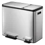 EKO Pedaleimer EcoCasa 30+15 L matt silber von EKO, Abfallbehälter - Ref: Foro24-440010, Preis: 152,23 €, Rabatt: %
