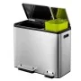 EKO Pedaleimer EcoCasa 30+15 L matt silber von EKO, Abfallbehälter - Ref: Foro24-440010, Preis: 152,23 €, Rabatt: %