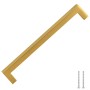 Tiradores para armarios 5 uds acero inoxidable dorado 192 mm