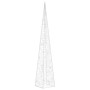 Cono de luz LED decorativo acrílico blanco frío 60 cm