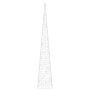 Cono de luz LED decorativo acrílico blanco frío 60 cm
