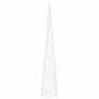 Cono de luz LED decorativo acrílico blanco frío 60 cm