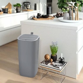 EKO Mülleimer mit Morandi-Sensor 30 L grau von EKO, Abfallbehälter - Ref: Foro24-440058, Preis: 97,07 €, Rabatt: %