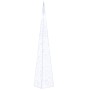 Cono de luz LED decorativo acrílico azul 60 cm