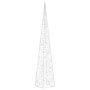 Cono de luz LED decorativo acrílico azul 60 cm