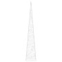 Cono de luz LED decorativo acrílico azul 60 cm