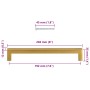 Tiradores para armarios 5 uds acero inoxidable dorado 192 mm