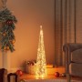 Cono de luz LED decorativo acrílico blanco cálido 90 cm