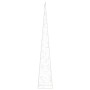 Cono de luz LED decorativo acrílico azul 90 cm