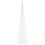 Cono de luz LED decorativo acrílico multicolor 90 cm