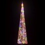 Cono de luz LED decorativo acrílico multicolor 90 cm