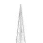 Cono de luz LED decorativo acrílico blanco frío 120 cm