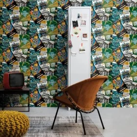 Good Vibes Green and orange Club Posters wall paper by Noordwand, Painted paper - Ref: Foro24-440424, Price: 26,46 €, Discoun...