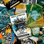 Grüne und orangefarbene Club-Poster-Tapete von Good Vibes von Noordwand, Bemaltes Papier - Ref: Foro24-440424, Preis: 26,44 €...
