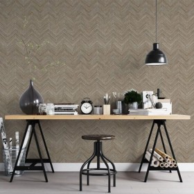 Noordwand Papel de pared Topchic Herringbone marrón de Noordwand, Papel pintado - Ref: Foro24-440449, Precio: 34,51 €, Descue...