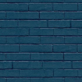 Good Vibes Blue Brick Wall Wallpaper by Noordwand, Painted paper - Ref: Foro24-440432, Price: 21,70 €, Discount: %