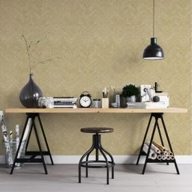 Topchic Beige Herringbone Wallpaper by Noordwand, Painted paper - Ref: Foro24-440447, Price: 36,26 €, Discount: %