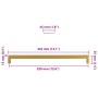 Tiradores para armarios 5 uds acero inoxidable dorado 320 mm