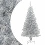 Árbol de Navidad artificial con soporte plateado PET 120 cm