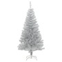 Árbol de Navidad artificial con soporte plateado PET 120 cm