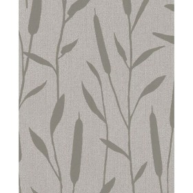 Topchic Papel de pared Reed Plumes beige metalizado