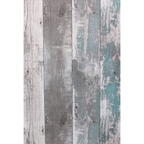 Topchic Papel de pared Wooden Planks gris oscuro y