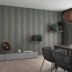 Topchic Metallic Gray Stripes Effect Wallpaper by Noordwand, Painted paper - Ref: Foro24-440475, Price: 22,25 €, Discount: %
