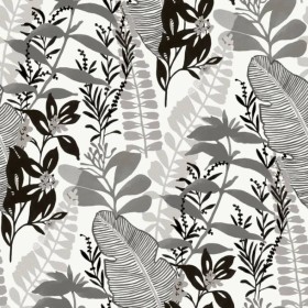 Noordwand Papel de pared Good Vibes Big Leaves blanco y negro