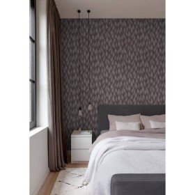 Topchic Papel de pared Flames and Drops gris metalizado