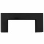 Tiradores para armarios 10 uds acero inoxidable negro 64 mm