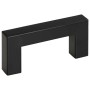 Tiradores para armarios 10 uds acero inoxidable negro 64 mm
