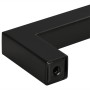 Tiradores para armarios 10 uds acero inoxidable negro 64 mm