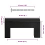 Tiradores para armarios 10 uds acero inoxidable negro 64 mm