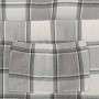 Silla reclinable de tela gris