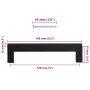 Tiradores para armarios 10 uds acero inoxidable negro 128 mm en Pomos y picaportes de armarios | Comprar online en Foro24