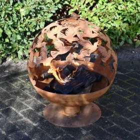 Esschert Design Brazier with rusty laser cut birds by Esschert Design, Chimneys - Ref: Foro24-440999, Price: 235,56 €, Discou...