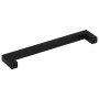 Tiradores para armarios 10 uds acero inoxidable negro 160 mm