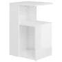 Beistelltisch aus glänzend weißem Sperrholz, 36 x 30 x 56 cm von vidaXL, Seitentische - Ref: Foro24-802999, Preis: 34,59 €, R...