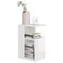 Beistelltisch aus glänzend weißem Sperrholz, 36 x 30 x 56 cm von vidaXL, Seitentische - Ref: Foro24-802999, Preis: 34,59 €, R...