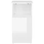 Glossy white plywood side table 36x30x56 cm by vidaXL, Side tables - Ref: Foro24-802999, Price: 34,59 €, Discount: %