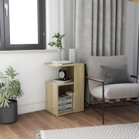 Oak-colored plywood side table 36x30x56 cm by vidaXL, Side tables - Ref: Foro24-802996, Price: 28,11 €, Discount: %