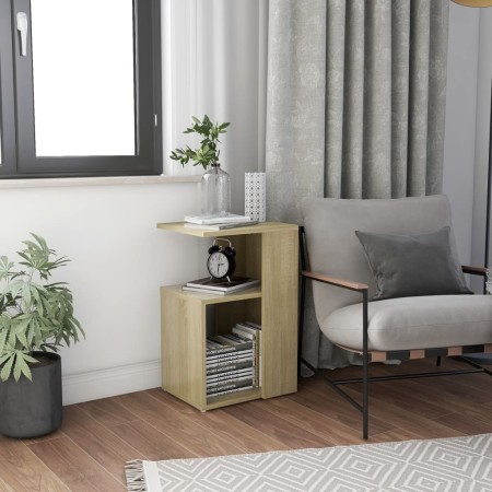 Oak-colored plywood side table 36x30x56 cm by vidaXL, Side tables - Ref: Foro24-802996, Price: 28,11 €, Discount: %