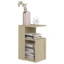 Oak-colored plywood side table 36x30x56 cm by vidaXL, Side tables - Ref: Foro24-802996, Price: 28,11 €, Discount: %