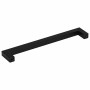 Tiradores para armarios 5 uds acero inoxidable negro 192 mm